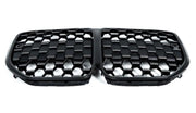 BMW 4 SERIES G22 G23 G26 2020 ON MAIN KIDNEY GRILLE BLACK & CHROME WITH PDC HOLE